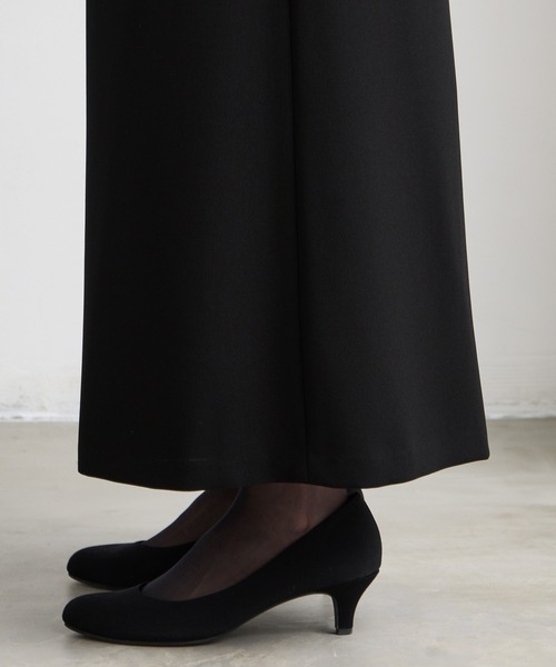 AIMER（エメ）の「【喪服・礼服・WEB限定】ウォッシャブル ウエスト切り替えノーカラージャケット・前開きファスナーブラウス・ワイドパンツ 3点セット ブラックフォーマルアンサンブル（スーツセット・レディース・ブラック・7号/9号/11号/13号/15号/17号/19号/T9号/T11号/T13号）」の15枚目の写真