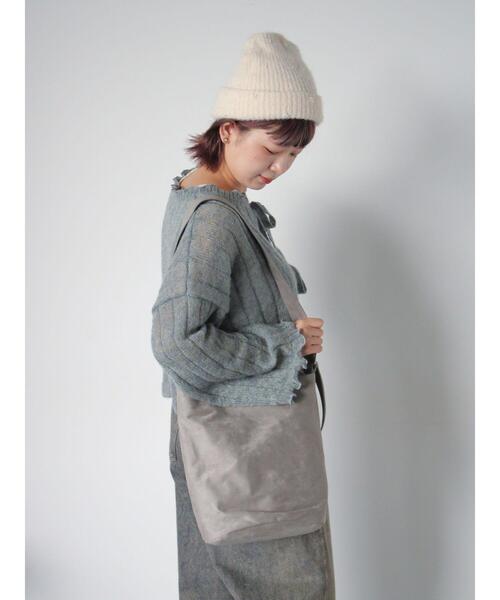 ehka sopo（エヘカソポ）の「ビジュー付きニットキャップ（ハット・レディース・グレー/ブラック/キナリ・F）」の11枚目の写真