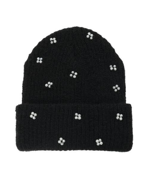 ehka sopo（エヘカソポ）の「ビジュー付きニットキャップ（ハット・レディース・グレー/ブラック/キナリ・F）」の19枚目の写真