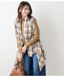 NEWYORKER | エターミンブロックチェック ケープストール(テーラードジャケット)