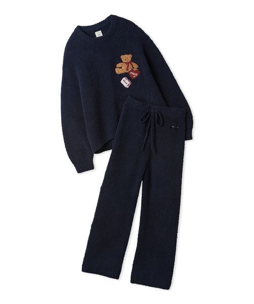 新品 ジェラートピケ スウェット プルオーバー&ロングパンツ ネイビー gelato pique（ジェラートピケ）の「【販路限定商品】【HOLIDAY