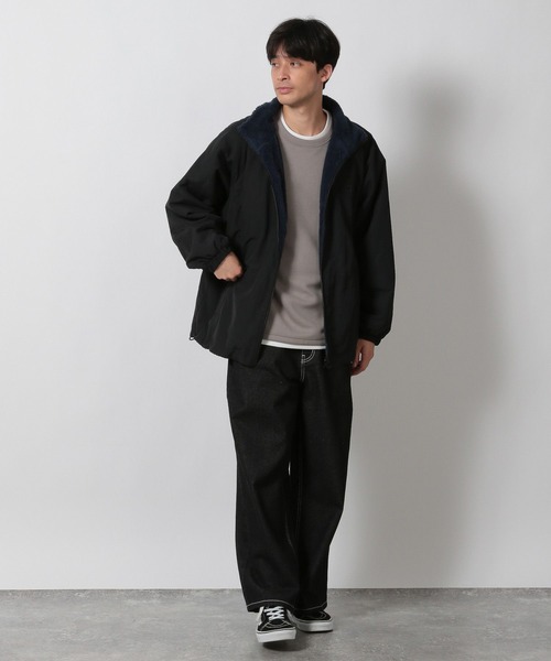 LAKOLE(ラコレ)の「ダンボールレイヤード長袖 / 602582(Tシャツ/カットソー・メンズ・ブラック/ダークオリーブ/サンドグレー・MEDIUM/LARGE)」の5枚目の写真