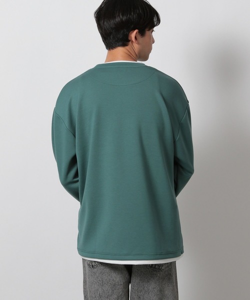 LAKOLE(ラコレ)の「ダンボールレイヤード長袖 / 602582(Tシャツ/カットソー・メンズ・ブラック/ダークオリーブ/サンドグレー・MEDIUM/LARGE)」の7枚目の写真