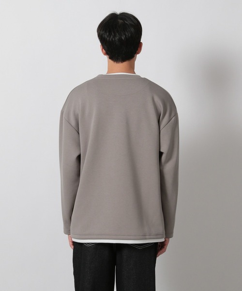 LAKOLE(ラコレ)の「ダンボールレイヤード長袖 / 602582(Tシャツ/カットソー・メンズ・ブラック/ダークオリーブ/サンドグレー・MEDIUM/LARGE)」の10枚目の写真