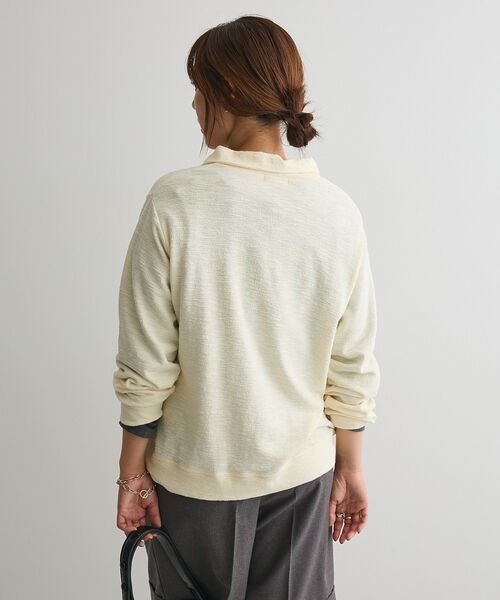 CRAFT STANDARD BOUTIQUE(クラフトスタンダードブティック)の「ピグメント風裏毛ヘンリーネックプルオーバー(Tシャツ/カットソー・レディース・グレー/ライトイエロー/サックスブルー・FREE)」の22枚目の写真