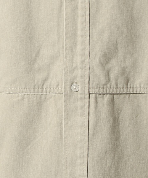 niko and...（ニコアンド）の「ビンテージ起毛ワークシャツ（シャツ/ブラウス・メンズ・ネイビー/ライトベージュ・MEDIUM/LARGE）」の17枚目の写真