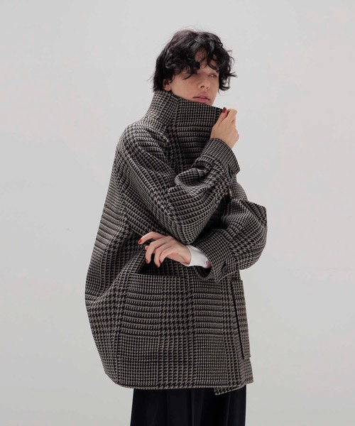 DRESSLAVE（ドレスレイブ）の「gun club check duffle coat(ガンクラブチェックダッフルコート)（ダッフルコート・レディース・グレー・38）」の2枚目の写真