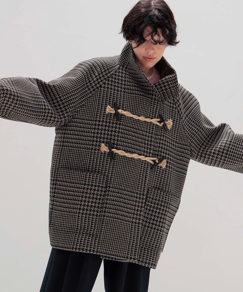 DRESSLAVE（ドレスレイブ）の「gun club check duffle coat(ガンクラブチェックダッフルコート)（ダッフルコート・レディース・グレー・38）」の4枚目の写真