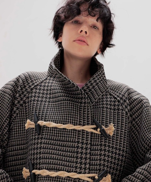 DRESSLAVE（ドレスレイブ）の「gun club check duffle coat(ガンクラブチェックダッフルコート)（ダッフルコート・レディース・グレー・38）」の5枚目の写真