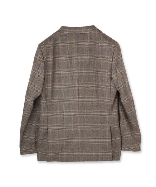 DRESSTERIOR（ドレステリア）の「【セットアップ可】ヨーロピアン グレンチェックジャケット（テーラードジャケット・メンズ・ダークブラウン系1・94/91/90/92）」の18枚目の写真