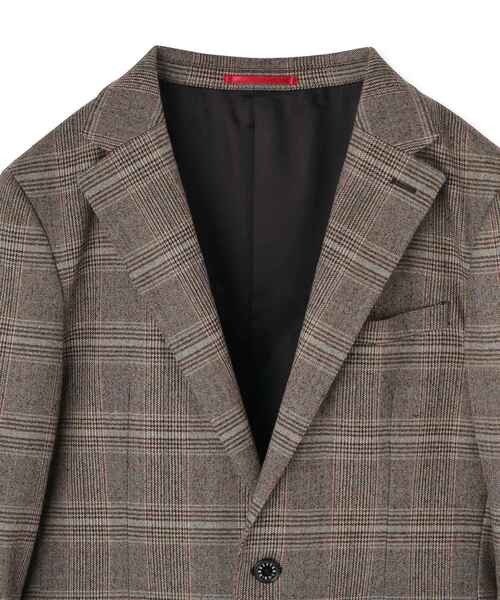 DRESSTERIOR（ドレステリア）の「【セットアップ可】ヨーロピアン グレンチェックジャケット（テーラードジャケット・メンズ・ダークブラウン系1・94/91/90/92）」の19枚目の写真
