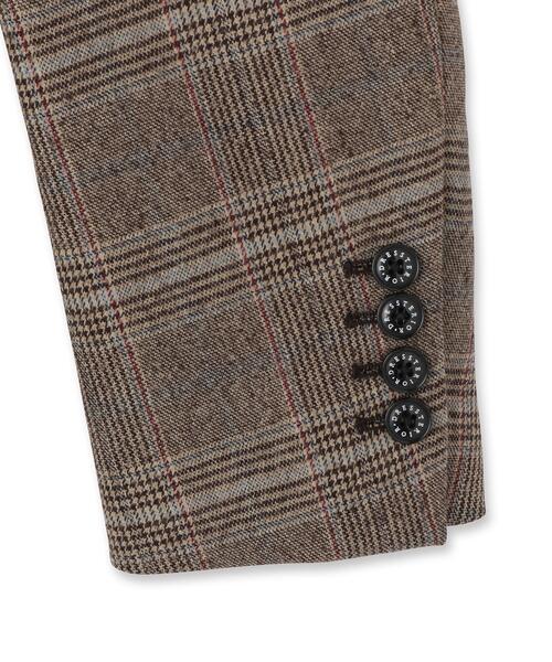 DRESSTERIOR（ドレステリア）の「【セットアップ可】ヨーロピアン グレンチェックジャケット（テーラードジャケット・メンズ・ダークブラウン系1・94/91/90/92）」の20枚目の写真