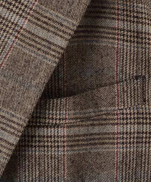 DRESSTERIOR（ドレステリア）の「【セットアップ可】ヨーロピアン グレンチェックジャケット（テーラードジャケット・メンズ・ダークブラウン系1・94/91/90/92）」の21枚目の写真