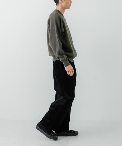 URBAN RESEARCH（アーバンリサーチ）の「綿カシミヤスウェットニット（ニット/セーター・メンズ・カーキ/ネイビー/ライトグレー/アイボリー・MEDIUM/LARGE）」の9枚目の写真