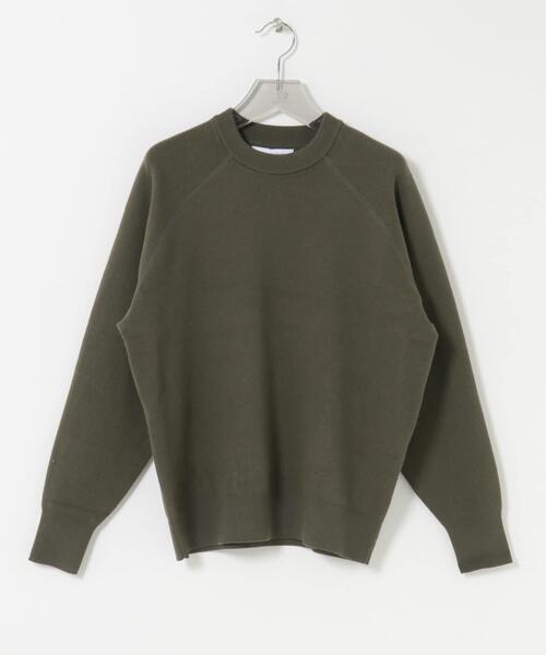 URBAN RESEARCH（アーバンリサーチ）の「綿カシミヤスウェットニット（ニット/セーター・メンズ・カーキ/ネイビー/ライトグレー/アイボリー・MEDIUM/LARGE）」の12枚目の写真