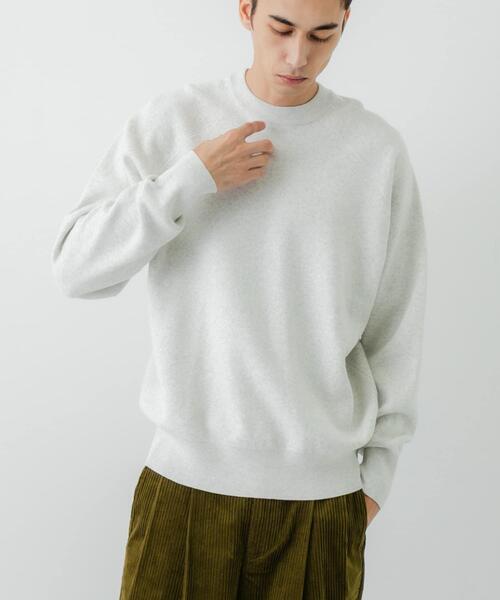 URBAN RESEARCH（アーバンリサーチ）の「綿カシミヤスウェットニット（ニット/セーター・メンズ・カーキ/ネイビー/ライトグレー/アイボリー・MEDIUM/LARGE）」の14枚目の写真
