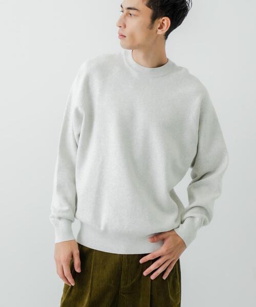 URBAN RESEARCH（アーバンリサーチ）の「綿カシミヤスウェットニット（ニット/セーター・メンズ・カーキ/ネイビー/ライトグレー/アイボリー・MEDIUM/LARGE）」の15枚目の写真