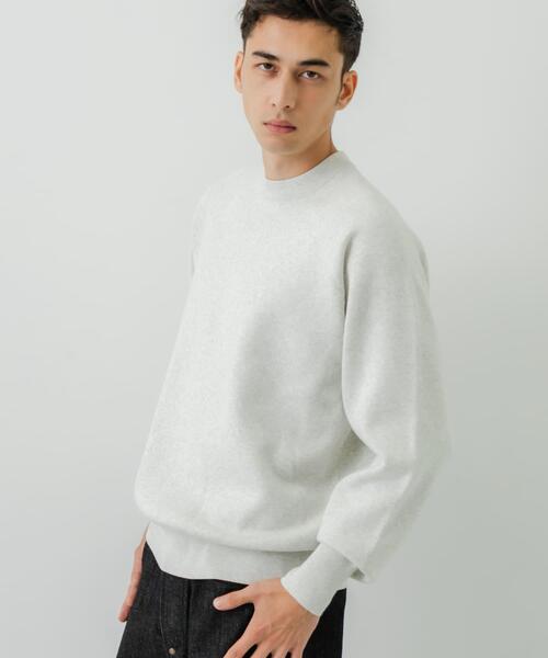 URBAN RESEARCH（アーバンリサーチ）の「綿カシミヤスウェットニット（ニット/セーター・メンズ・カーキ/ネイビー/ライトグレー/アイボリー・MEDIUM/LARGE）」の21枚目の写真
