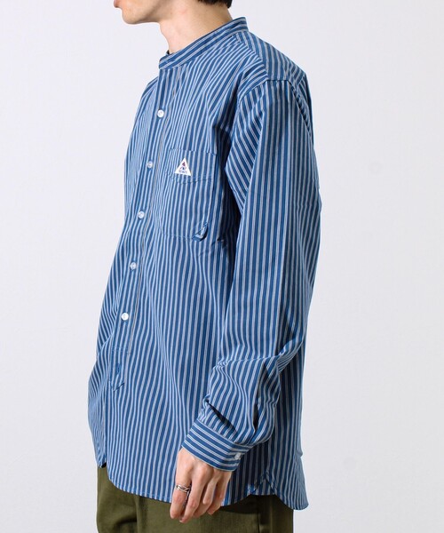 GEVACO（ゲバコ）の「【GEVACO/ゲバコ】起毛バンドカラーシャツ（シャツ/ブラウス・メンズ・ブルー系その他/グリーン系その他/モカ/ブラック・M/L）」の11枚目の写真