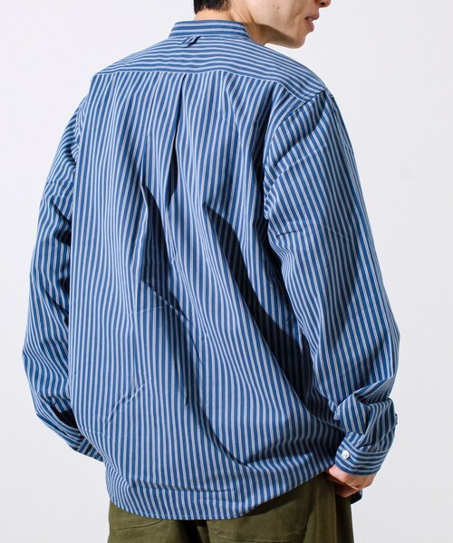 GEVACO（ゲバコ）の「【GEVACO/ゲバコ】起毛バンドカラーシャツ（シャツ/ブラウス・メンズ・ブルー系その他/グリーン系その他/モカ/ブラック・M/L）」の12枚目の写真