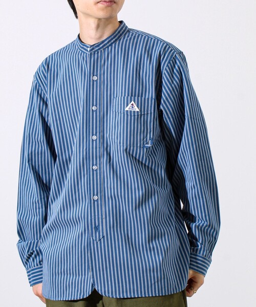 GEVACO（ゲバコ）の「【GEVACO/ゲバコ】起毛バンドカラーシャツ（シャツ/ブラウス・メンズ・ブルー系その他/グリーン系その他/モカ/ブラック・M/L）」の14枚目の写真