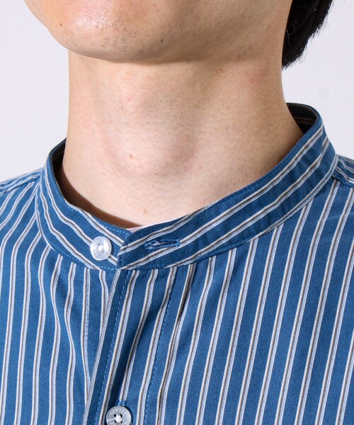 GEVACO（ゲバコ）の「【GEVACO/ゲバコ】起毛バンドカラーシャツ（シャツ/ブラウス・メンズ・ブルー系その他/グリーン系その他/モカ/ブラック・M/L）」の15枚目の写真