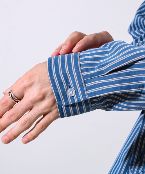 GEVACO（ゲバコ）の「【GEVACO/ゲバコ】起毛バンドカラーシャツ（シャツ/ブラウス・メンズ・ブルー系その他/グリーン系その他/モカ/ブラック・M/L）」の17枚目の写真