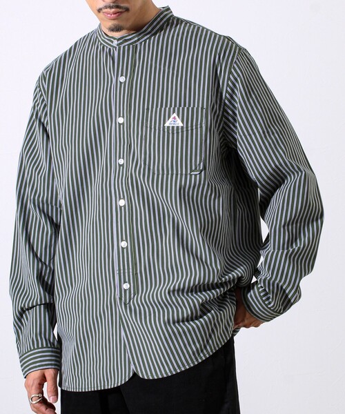 GEVACO（ゲバコ）の「【GEVACO/ゲバコ】起毛バンドカラーシャツ（シャツ/ブラウス・メンズ・ブルー系その他/グリーン系その他/モカ/ブラック・M/L）」の22枚目の写真