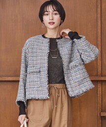 23区｜ニジュウサンク（レディース）のジャケット/アウター（ツイード