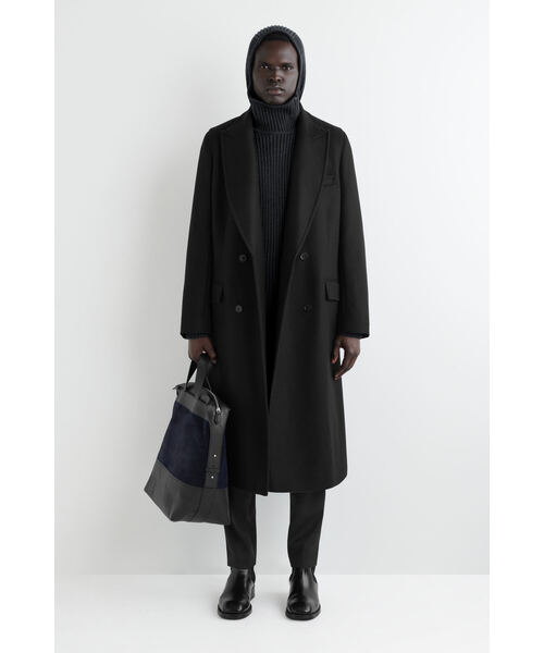 COS（コス）の「チャンキーリブウール綿フーディー（ニット/セーター