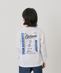 GLAZOS（グラソス）の「【SKIT0LY】【プチプラ】バック２トーンロゴプリント長袖Tシャツ（Tシャツ/カットソー）」