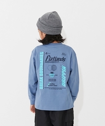 GLAZOS（グラソス）の「【SKIT0LY】【プチプラ】バック２トーンロゴプリント長袖Tシャツ（Tシャツ/カットソー）」