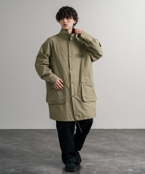 Audience オーディエンス 綿ナイロン高密度ポプリン M-90ロング丈