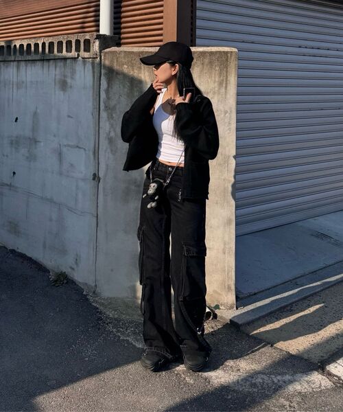 NICK&NICOLE(ニックアンドニコール)の「NICOLE TWIST SWEATER ZIP UP_BLACK(ニット/セーター・レディース・その他・FREE)」の4枚目の写真