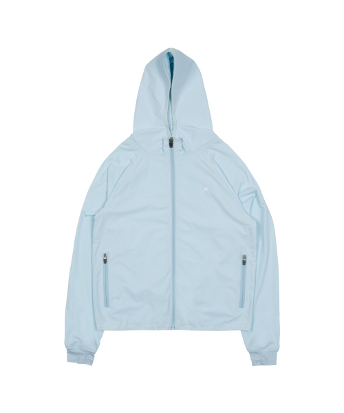 THECOLDESTMOMENT(ザコールデストモーメント)の「TCM starfish light hooded zip-up (sky blue)(ナイロンジャケット・レディース・その他・SMALL/MEDIUM/LARGE)」の1枚目の写真