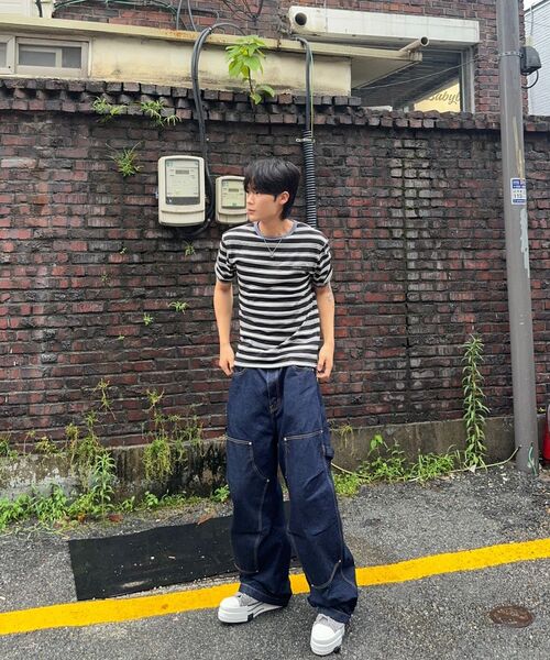 AAKAM(アーカム)の「Striped Ringer Top (Black-Gray)(Tシャツ/カットソー・レディース・その他・1/2)」の11枚目の写真