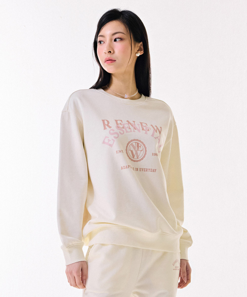 CHASECULT(チェイスカルト)の「レディースグラフィックスウェットシャツ-DARG5163B0A(スウェット・レディース・アイボリー・90/85)」の2枚目の写真