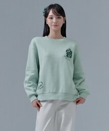 レディース 起毛刺繍 スウェットシャツ-CFRG5176D0S