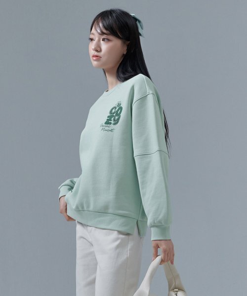 CHASECULT(チェイスカルト)の「レディース 起毛刺繍 スウェットシャツ-CFRG5176D0S(スウェット・レディース・ミント・85/90)」の3枚目の写真