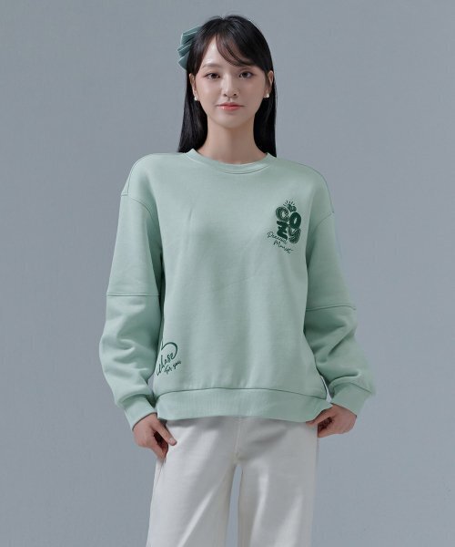 CHASECULT(チェイスカルト)の「レディース 起毛刺繍 スウェットシャツ-CFRG5176D0S(スウェット・レディース・ミント・85/90)」の5枚目の写真