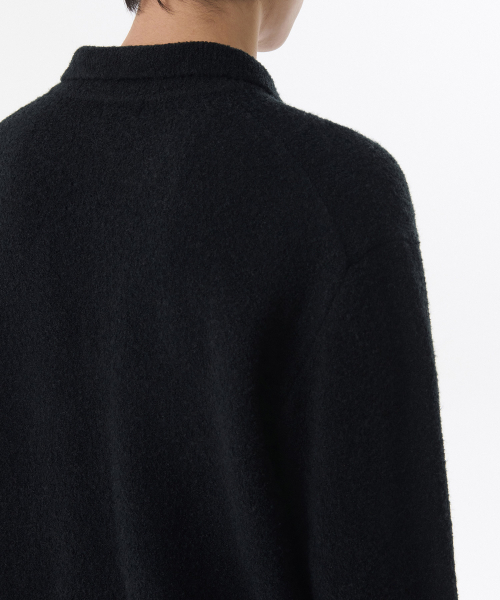 MUSINSA STANDARD（ムシンサスタンダード）の「ブークルカラーニット [ブラック]（ニット/セーター・メンズ・その他・SMALL/MEDIUM/LARGE/X-LARGE/XX-LARGE）」の4枚目の写真