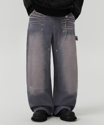 TRILLION（トリリオン）の「Vintage Washed Carpenter Corduroy Pants (LIGHT GRAY)（その他パンツ）」