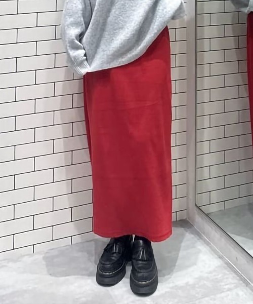 RODEO CROWNS WIDE BOWL（ロデオクラウンズワイドボウル）の「カットイージーナロースカート（スカート・レディース・ブラック/アイボリー/グレー×ホワイト/レッド/ライトブルー・SMALL/MEDIUM）」の5枚目の写真