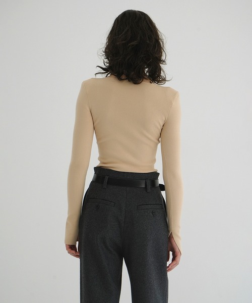 SHOULDER PADS KNIT TOPS（ニット/セーター）｜CLANE（クラネ）の