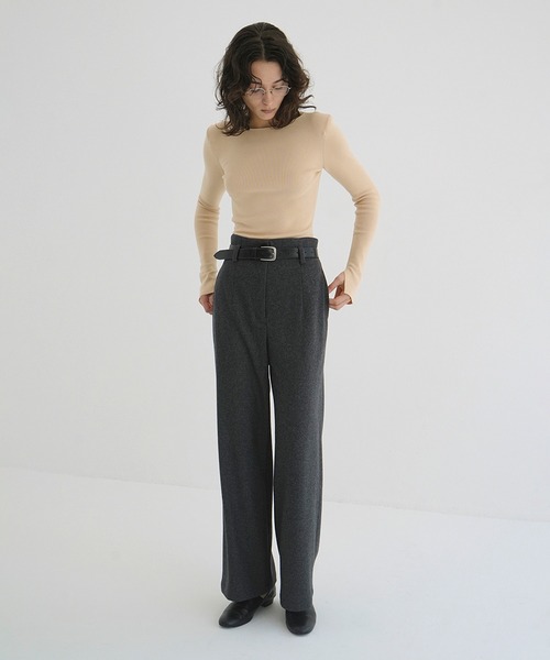 SHOULDER PADS KNIT TOPS（ニット/セーター）｜CLANE（クラネ）の