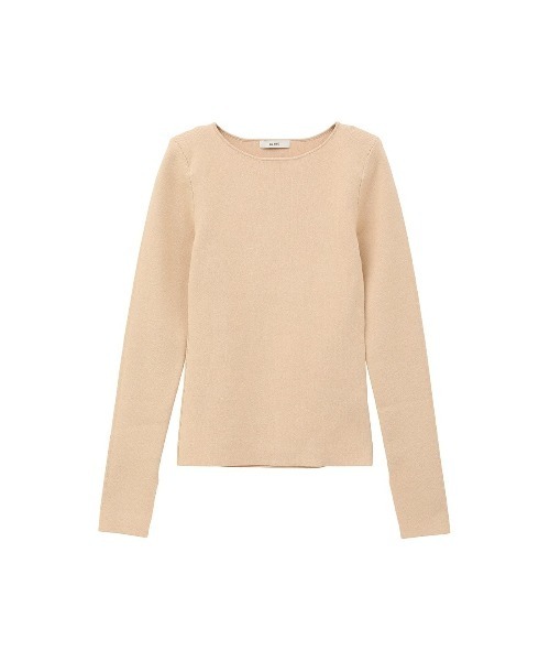 CLANE SHOULDER PADS KNIT TOPS ベージュ SHOULDER PADS KNIT TOPS（ニット/セーター）｜CLANE（クラネ）の