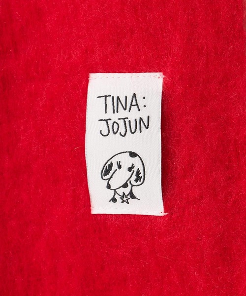 TINA：JOJUN（ティーナジョジュン）の「モヘアライク カラーマフラー TINA：JOJUN（マフラー・レディース・ブルー/ダークパープル/レッド・F）」の17枚目の写真