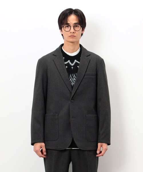 COMME CA ISM(コムサイズム)の「【セットアップ対応】ジャージー ツイード テーラードジャケット(テーラードジャケット・メンズ・チャコール/ネイビー・SMALL/MEDIUM/LARGE)」の18枚目の写真