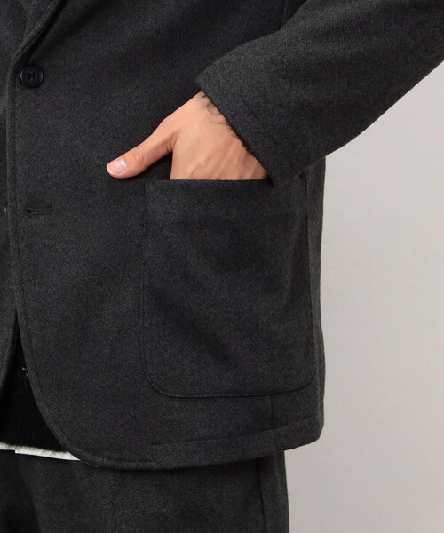 COMME CA ISM(コムサイズム)の「【セットアップ対応】ジャージー ツイード テーラードジャケット(テーラードジャケット・メンズ・チャコール/ネイビー・SMALL/MEDIUM/LARGE)」の12枚目の写真