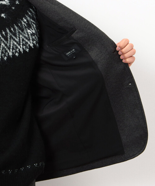 COMME CA ISM(コムサイズム)の「【セットアップ対応】ジャージー ツイード テーラードジャケット(テーラードジャケット・メンズ・チャコール/ネイビー・SMALL/MEDIUM/LARGE)」の10枚目の写真